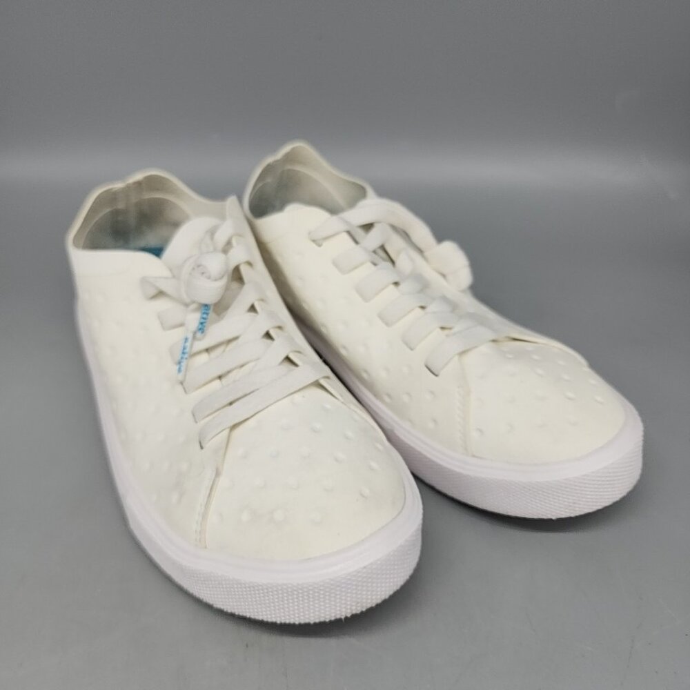 NATIVE Shoes Unisex Monaco Lace Up Sneaker sz 5.5 Eur 37.5 Womens Casual White